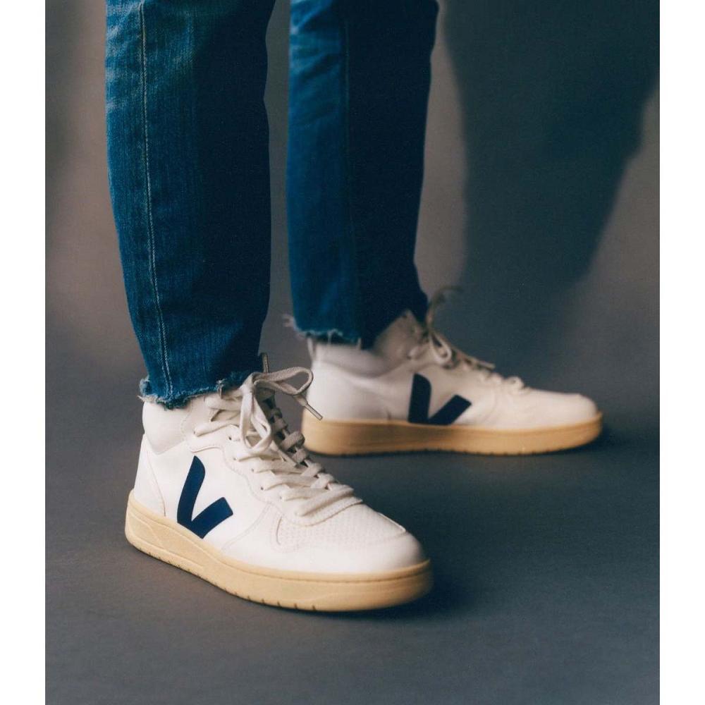 Veja V-15 CWL Magasszárú Női White/Blue | HU 370UZG